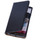 PU Leder Zwart Hoesje voor LG Optimus L7 2 Book/Wallet Case/Cover