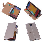 PU Leder Goud Samsung Galaxy Note 3 Neo Book/Wallet Case/Cover Hoesje