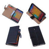 PU Leder Zwart Hoesje voor Samsung Galaxy Note 3 Neo Book/Wallet Case/Cover