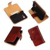 BC Slang Rood Hoesje voor Samsung Galaxy Young 2 Bookcase Cover