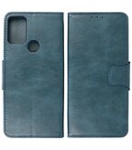 Portemonnee Wallet Case Hoesje voor Motorola Moto G50 - Blauw