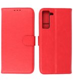 Booktype Wallet Case Telefoonhoesje voor Samsung Galaxy S21 FE - Rood