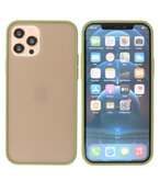 Kleurcombinatie Hard Case Hoesje voor iPhone 12 - 12 Pro Groen