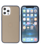 Kleurcombinatie Hard Case Hoesje voor iPhone 12 Pro Max Blauw