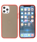 Kleurcombinatie Hard Case Hoesje voor iPhone 12 Pro Max Rood