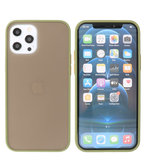 Kleurcombinatie Hard Case Hoesje voor iPhone 12 Pro Max Groen