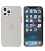 Kleurcombinatie Hard Case Hoesje voor iPhone 12 Pro Max Wit Kleurcombinatie Hard Case Hoesje voor iPhone 12 Pro Max Wit