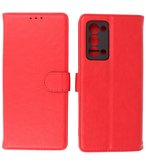 Oppo Reno 6 Pro Plus 5G Hoesje Book Case Telefoonhoesje Rood