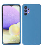 Samsung Galaxy A32 4G Hoesje - Backcover Telefoonhoesje - Blauw