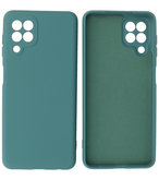 Samsung Galaxy A22 4G Hoesje - Backcover Telefoonhoesje - Donker Groen