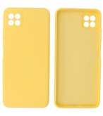 Samsung Galaxy A22 5G Hoesje - Backcover Telefoonhoesje - Geel