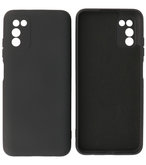 Samsung Galaxy A03s Hoesje - Backcover Telefoonhoesje - Zwart