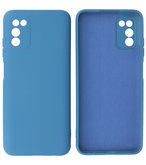 Samsung Galaxy A03s Hoesje - Backcover Telefoonhoesje - Blauw