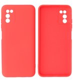 Samsung Galaxy A03s Hoesje - Backcover Telefoonhoesje - Rood