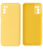 Samsung Galaxy A03s Hoesje - Backcover Telefoonhoesje - Geel