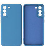 Samsung Galaxy S21 FE Hoesje - Backcover Telefoonhoesje - Blauw