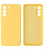 Samsung Galaxy S21 FE Hoesje - Backcover Telefoonhoesje - Geel
