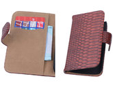Rood Slang Hoesje voor Samsung Galaxy Core i8260 Book/Wallet Case/Cover