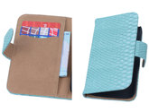 Turquoise Slang Hoesje voor Samsung Galaxy Core i8260 Book/Wallet Case/Cover