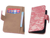 Lace Rood Hoesje voor Samsung Galaxy Core Book/Wallet Case/Cover