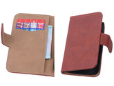 Rood Hout Hoesje voor Samsung Galaxy S4 Mini i9190 Book/Wallet Case/Cover Rood Hout Hoesje voor Samsung Galaxy S4 Mini i9190 Book/Wallet Case/Cover