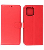 Motorola Moto Edge 20 Lite Hoesje - Book Case Telefoonhoesje - Kaarthouder Portemonnee Hoesje - Wallet Case - Rood