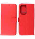 Motorola Moto Edge 20 Pro Hoesje - Book Case Telefoonhoesje - Kaarthouder Portemonnee Hoesje - Wallet Case - Rood