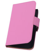 Roze Hoesje voor Samsung Galaxy Core LTE Book/Wallet Case/Cover