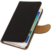 Zwart Hoesje voor Motorola Nexus 6 Book Wallet Case