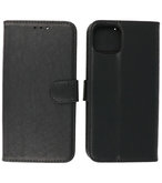 iPhone 13 Mini Hoesje - Book Case Telefoonhoesje - Kaarthouder Portemonnee Hoesje - Wallet Case - Zwart