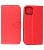 iPhone 13 Mini Hoesje - Book Case Telefoonhoesje - Kaarthouder Portemonnee Hoesje - Wallet Case - Rood