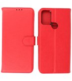 Motorola Moto G50 5G Hoesje - Book Case Telefoonhoesje - Kaarthouder Portemonnee Hoesje - Rood