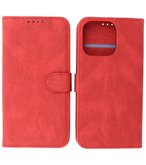 iPhone 13 Pro Hoesje Portemonnee Book Case - Rood
