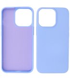 iPhone 13 Pro Hoesje - 2.0mm Dikke Fashion Telefoonhoesje Backcover - Paars