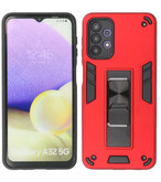 Tough Armor Hardcase Met Standfunctie Hoesje voor Samsung Galaxy A32 5G - Rood