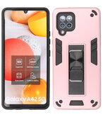 Tough Armor Hardcase Met Standfunctie Hoesje voor Samsung Galaxy A42 5G - Roze