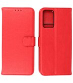 Booktype Hoesje Wallet Case Telefoonhoesje voor Oppo A54s - Rood