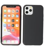 2.0mm Dikke Fashion Telefoonhoesje - Siliconen Hoesje voor iPhone 11 Pro - Zwart