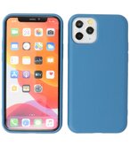 2.0mm Dikke Fashion Telefoonhoesje - Siliconen Hoesje voor iPhone 11 Pro - Navy