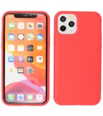 2.0mm Dikke Fashion Telefoonhoesje - Siliconen Hoesje voor iPhone 11 Pro - Rood