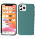 2.0mm Dikke Fashion Telefoonhoesje - Siliconen Hoesje voor iPhone 11 Pro - Donker Groen