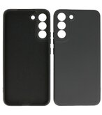 2.0mm Dikke Fashion Telefoonhoesje - Siliconen Hoesje voor Samsung Galaxy S22 Plus - Zwart