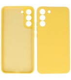 2.0mm Dikke Fashion Telefoonhoesje - Siliconen Hoesje voor Samsung Galaxy S22 Plus - Geel