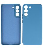 2.0mm Dikke Fashion Telefoonhoesje - Siliconen Hoesje voor Samsung Galaxy S22 - Navy