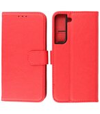 Booktype Hoesje Wallet Case Telefoonhoesje voor Samsung Galaxy S22 Plus - Rood