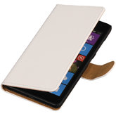 Wit Hoesje voor Huawei Ascend Y520 Book/Wallet Case/Cover