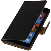 Zwart Hoesje voor Huawei Ascend Y520 Book/Wallet Case/Cover