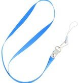 Keycord sleutelkoord voor hoesjes, pasjes of sleutels Blauw