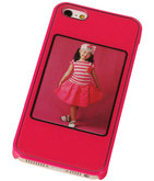 Fotolijst Backcover Hardcase iPhone 5/5S Fuchsia