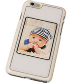 Fotolijst Backcover Hardcase iPhone 6 Wit